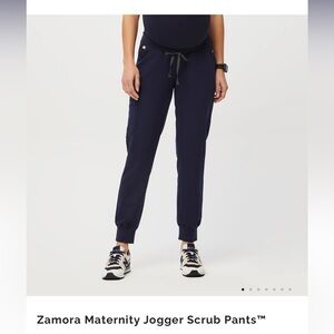 Figs navy Zamora maternity scrub pants